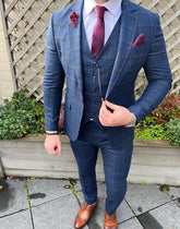 Donkerblauw pak heren