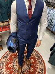 "Sky Blue" Blauer Anzug Herren