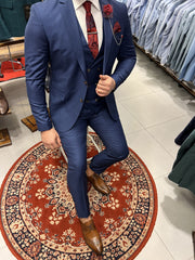 "Sky Blue" Blauer Anzug Herren