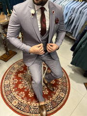 Grey men's suit