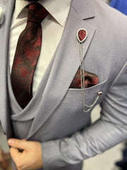 Grey men's suit