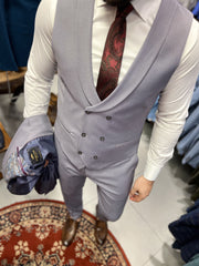 Grey men's suit