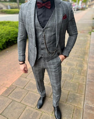 Grijs kostuum heren