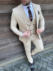 Beige - costume de mariage écru