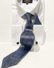 Grijs-blauwe Stropdas/vlinderdas