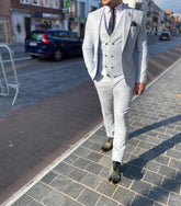 licht blauw trouwpak