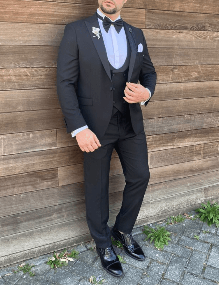 Grey smoking best sale suit
