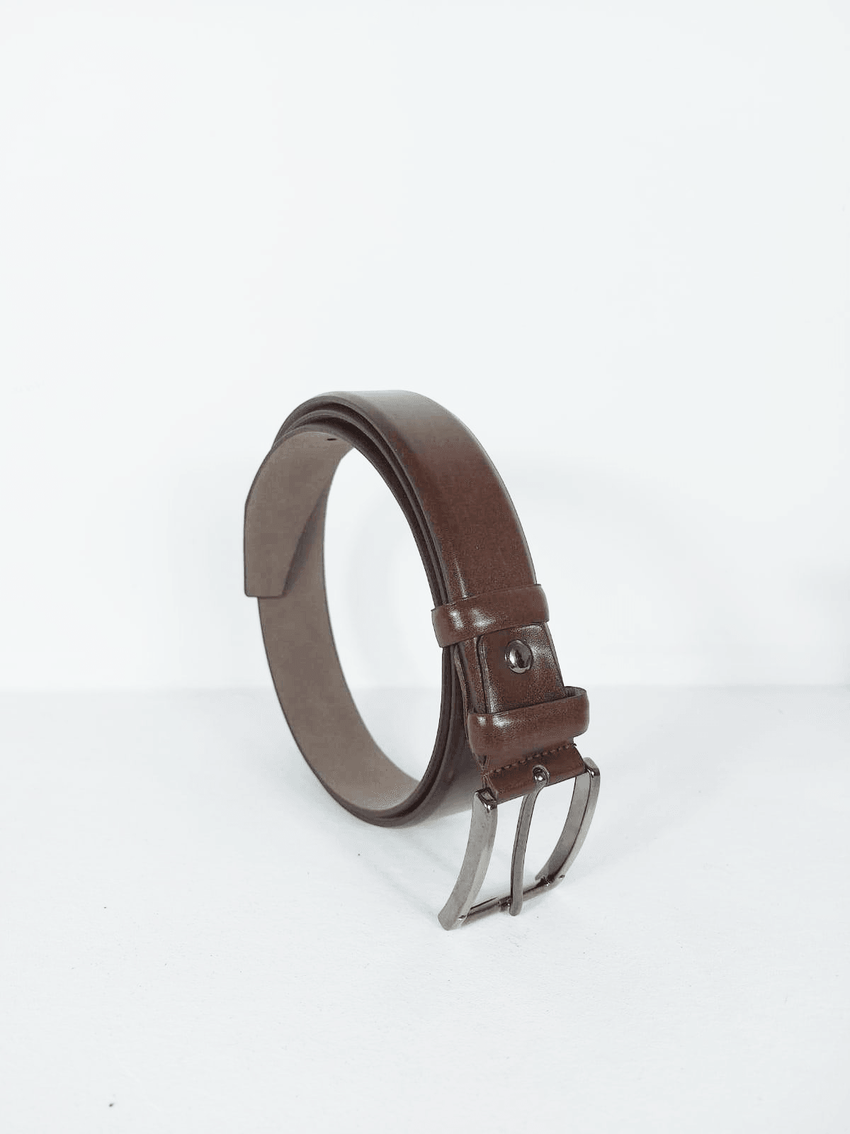 Effen donkerbruine riem