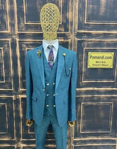 Groen Linnen Kostuum