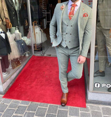 "Pastel groen" lichtgroen Trouwpak - Pomandi.com