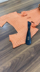 Camel bruin Veterschoenen handmade- kalfsleer - Pomandi.com