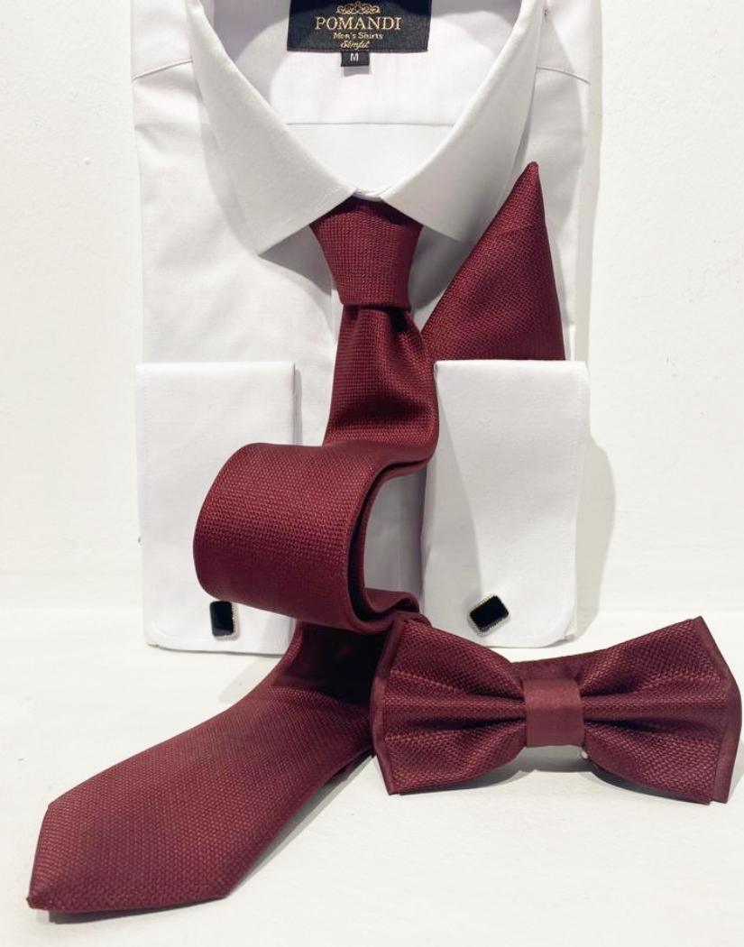 Bordeaux Stropdas/vlinderdas