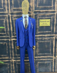 kobalt blauw pak