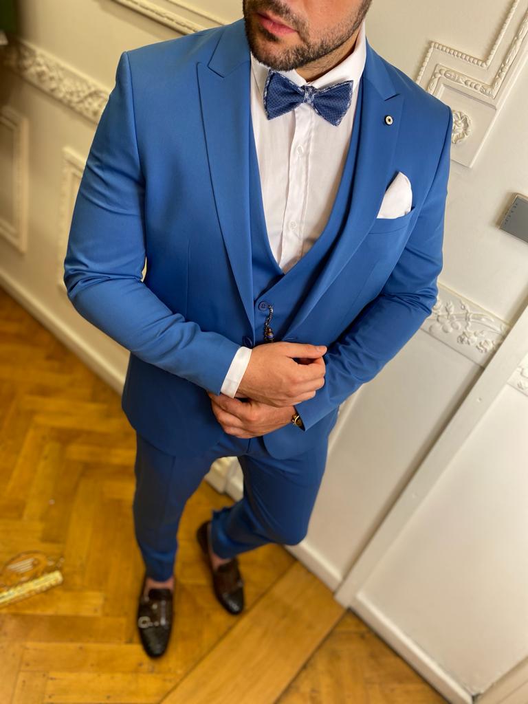 "True blue" Blauw heren kostuum (0235) - PAPYON COLLECTION