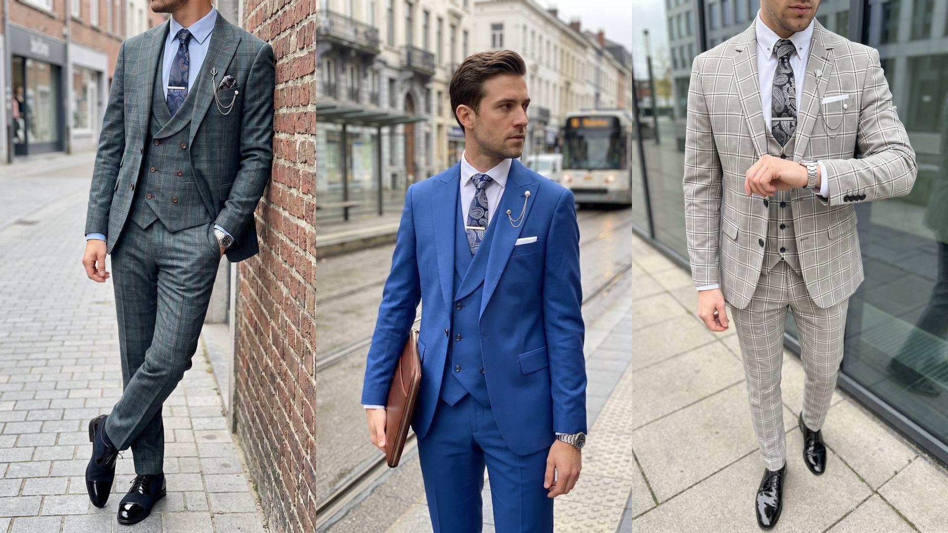 Alle driedelige pakken uit stock: €250
