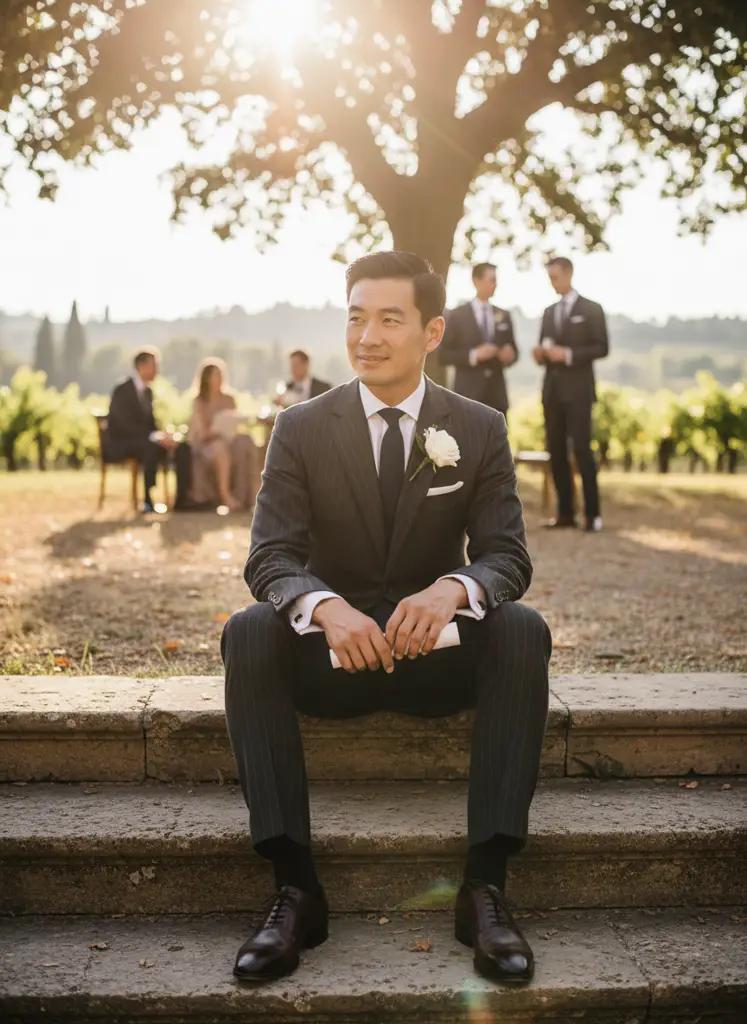 Trouwpak Made to Measure — Premium wol, slim fit (V1317)