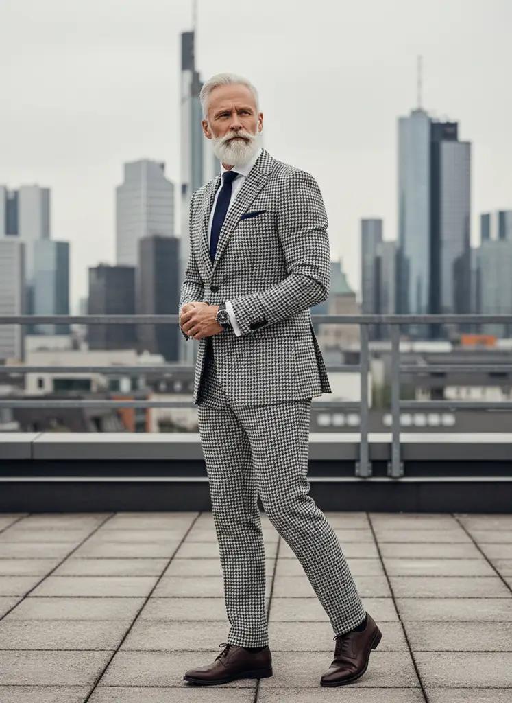Donkergrijs Pak Heren Slim Fit — Maatpak (V1855)
