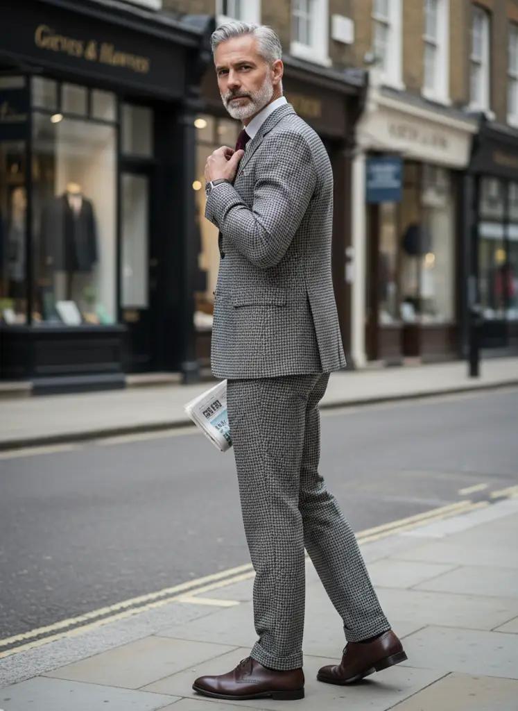 Grijs Pak Heren Slim Fit — Maatpak (V1825)