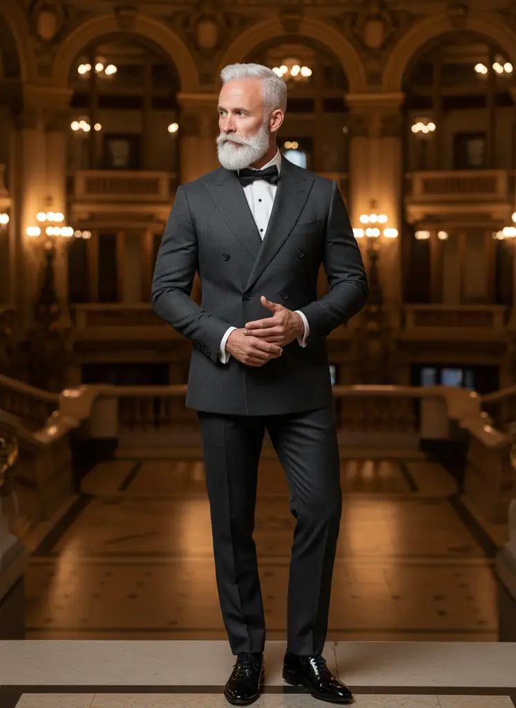 Gala kostuum Made to Measure — Premium wol, double-breasted (BES021)