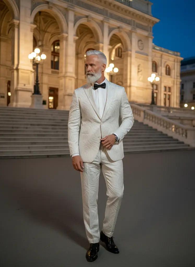 Gala kostuum Made to Measure — Jacquard, regular fit (BES006)