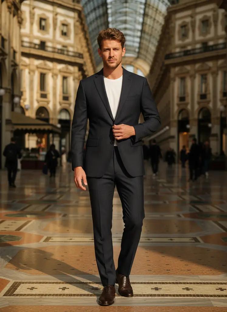Maatpak — Super 130's wol, slim fit