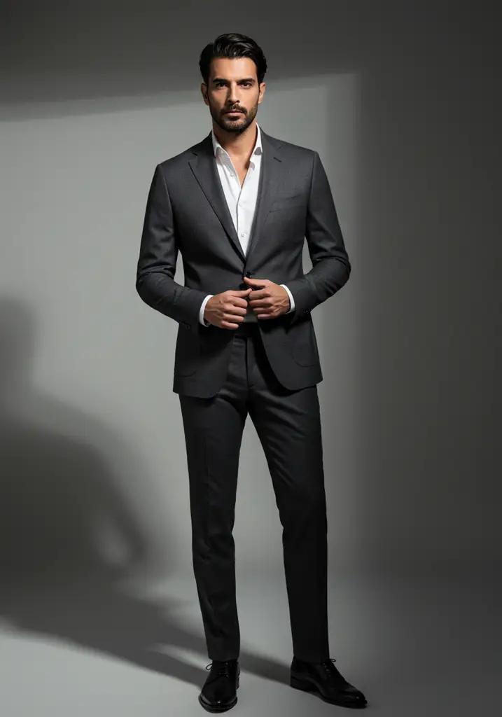 V2524 Charcoal Suit