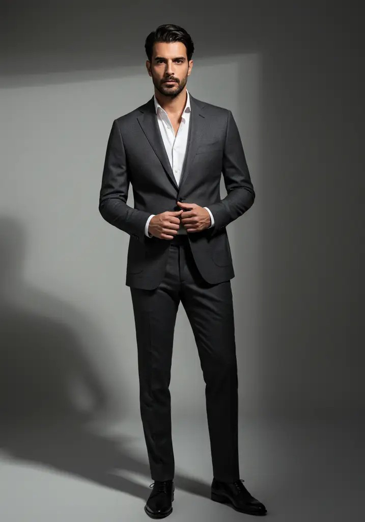 V2524 Charcoal Suit