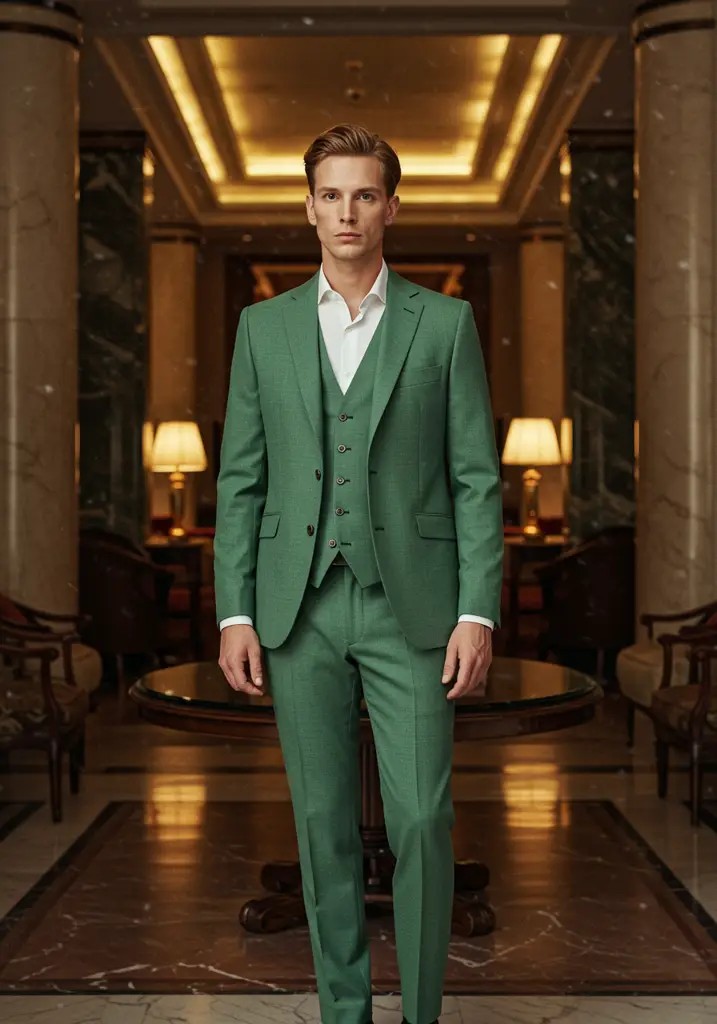 V2565 Sage Green Suit
