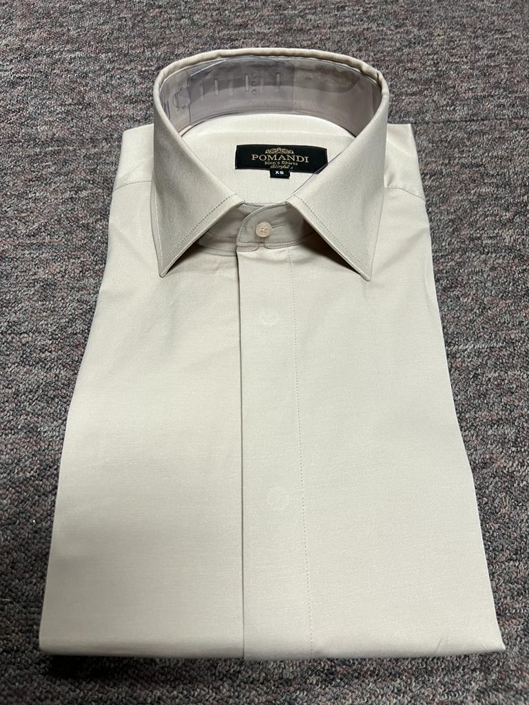 Chemise coupe slim écru