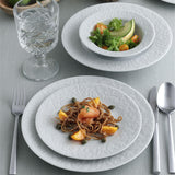 Dinnerware set white 24-piece porcelain plates set for 6-person tableware