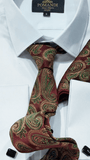 bordeaux groene stropdas