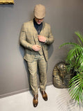 Peaky Blinders beige geruit kostuum - Pomandi.com