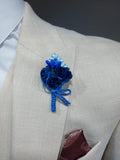 Blauw corsage bruidegom - Pomandi.com
