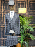 Peaky Blinders Hochzeitsanzug mit quadratischem Muster