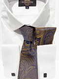 Goud-marineblauw stropdas