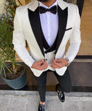 Gebroken Wit trouwkostuum / Tuxedo
