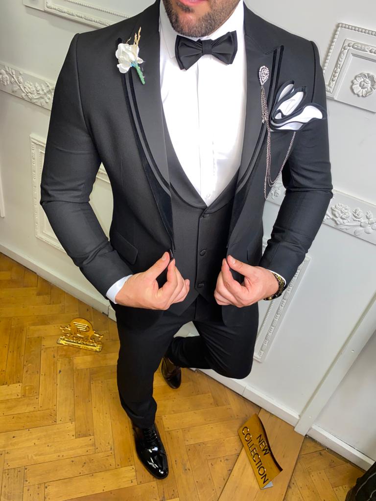 Zwarte tuxedo